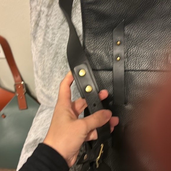 Miansai Slim Black Leather Backpack - Picture 7 of 13